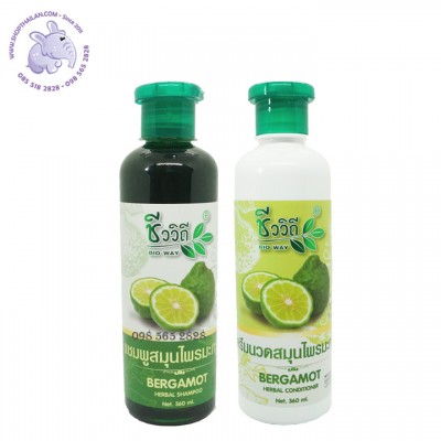 Combo Dầu gội xả thảo dược Bergamot Thái Lan